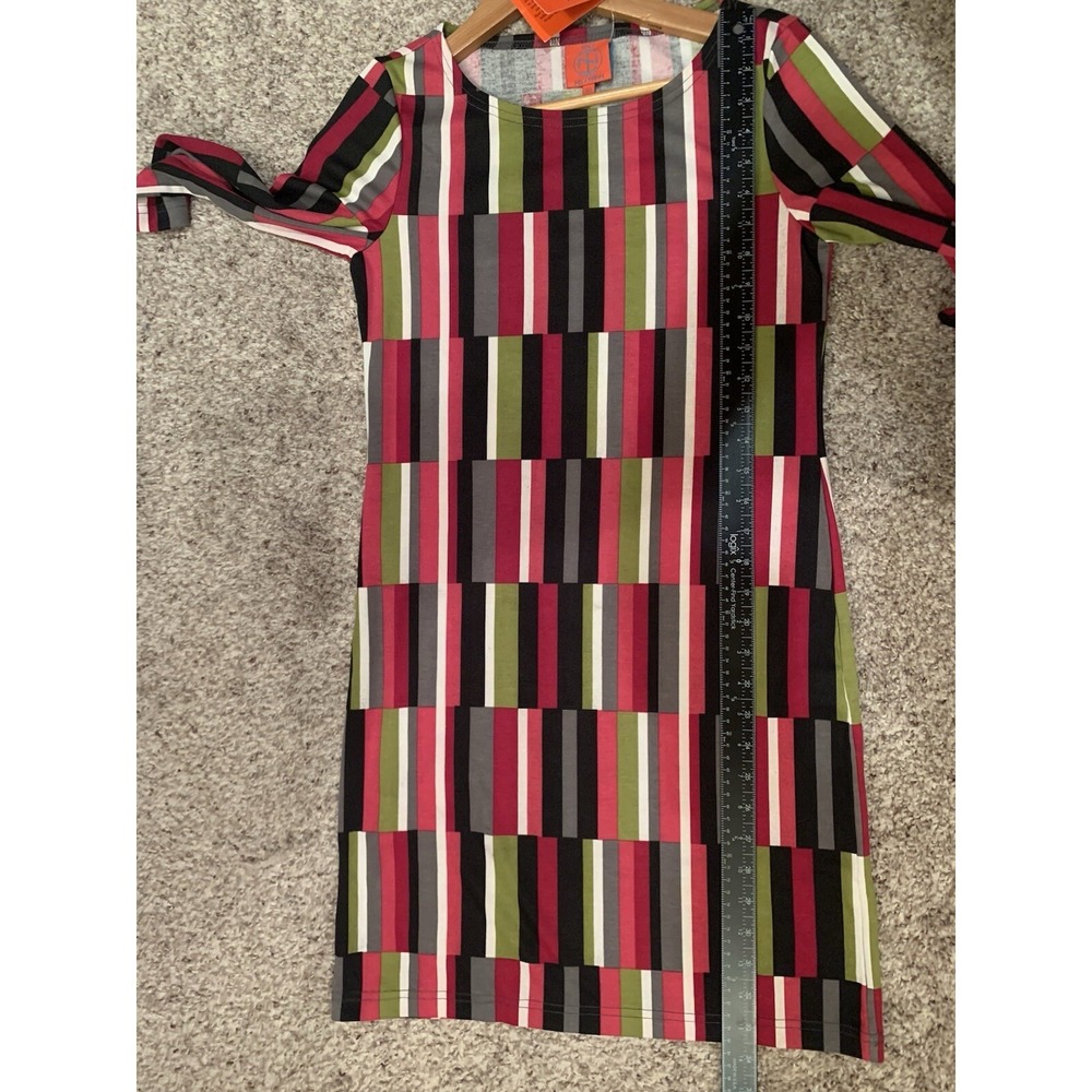 Tracy Negoshian Retro Dress Women's Size XS Multicolor Pullover NWT - Picture 7 of 11